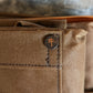 Handcrafted Waxed Cotton Full Bib Apron (with leather strap)